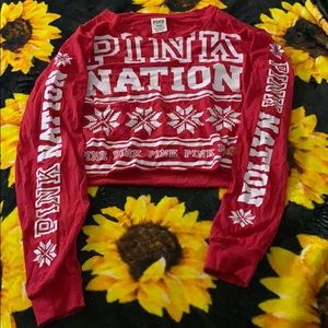 limited edition VS PINK christmas top!